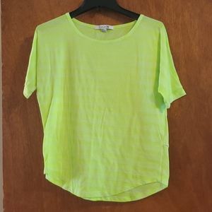 Forever 21 Medium Neon Green/Yellow Top